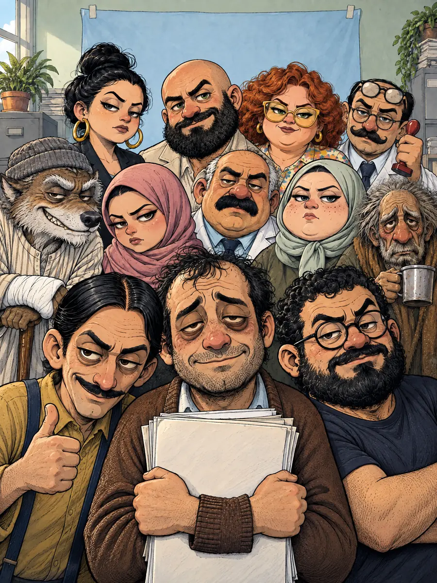 سيلفي زحمة لشخصيات المصلحة